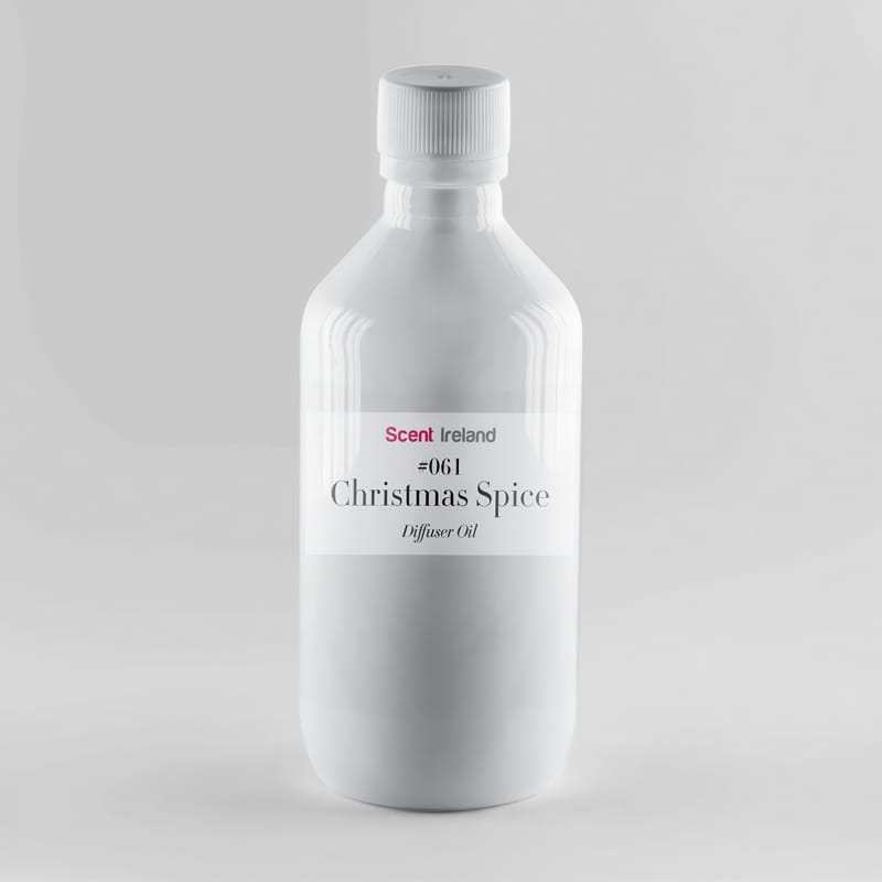 Christmas diffuser oil bottle with cinnamon and clove